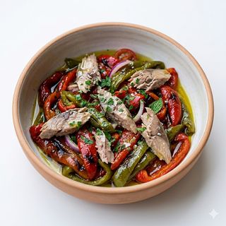 Ensalada Pimientos asados con melva
