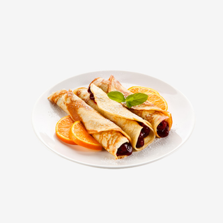 Clatite cu dulceata de visine