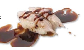 82 Nigiri suzuki flambè - 2 pezzi