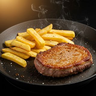 Fry Meat & Chips