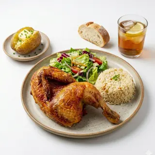 Menú 1/2 pollo
