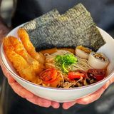 Ramen with shrimp