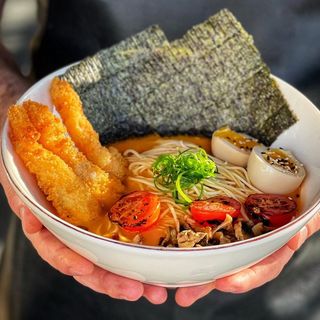 Ramen with shrimp