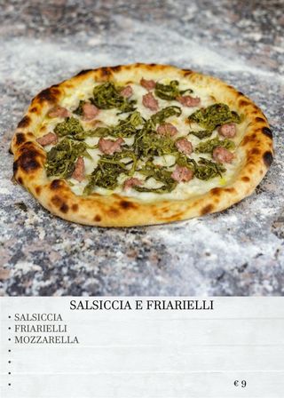 Pizza salsiccia + friarielli