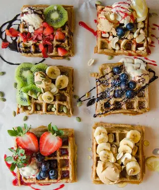Gofre con frutas