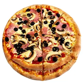Pizza Jamón & Champiñón (Mediana)