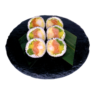 Ft. krewetka w tempurze i marynowany łosoś