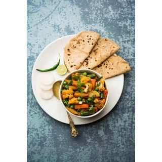 Mixed Vegetables With Rice/Chapati