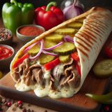 Шаурма подвійна з телятиною та сиром, 570 г