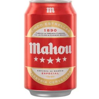 Cerveza Mahou 5 estrellas Lata 33cl.