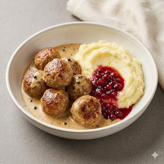 Albóndigas En Salsa Cremosa