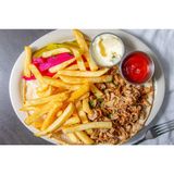 Chicken Shawarma Plate with Fries & Soda