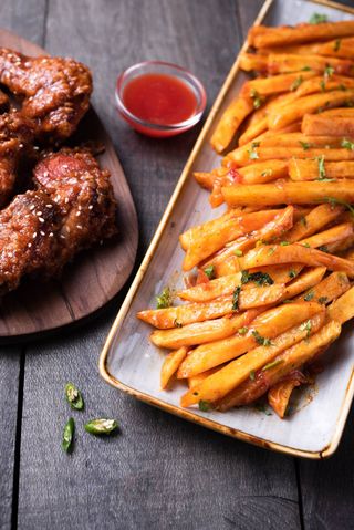 1/2 Kg Wings and Free Chips