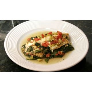 Tilapia Supreme With Creamy Spinach