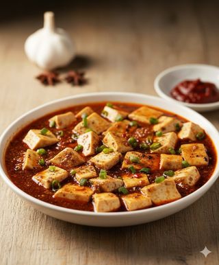 Tofu in salsa piccante