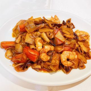 Mariscos variados salteados