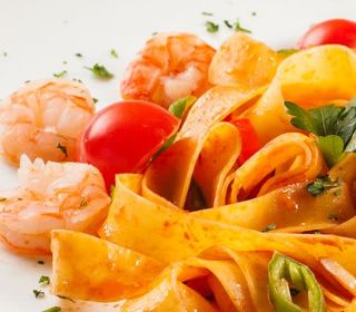 Tagliatelle cu creveti 