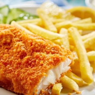 Peixe Frito c/Batata Frita