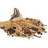 Crep con helado de yogur natural o nata montada