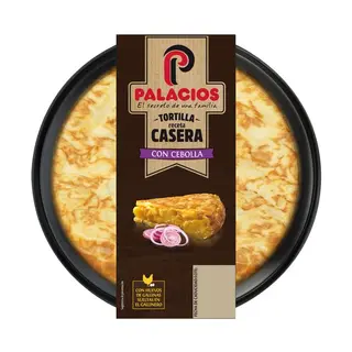 Tortilla Receta Casera Con Cebolla 650G