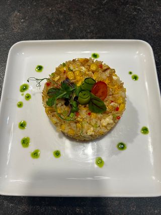 Жареный рис с яйцом