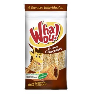 Crepes Rellenos de Chocolate Whaou! 6 Uds. 192 Gr,