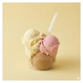 Coppetta gelato 4 gusti