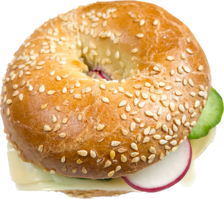 Bajgiel z twarożkiem