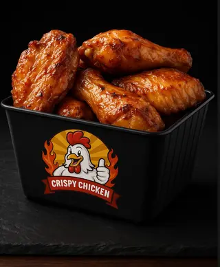 4 alitas de pollo