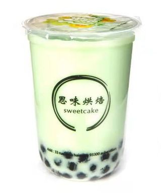 A8 Latte di cocco bubble tea large