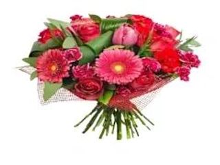 Bouquet misto grande colore rosso