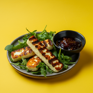 Halloumi la Grătar cu Dulceață de Ardei iute