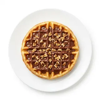 Gofre Chocolate Con Nueces