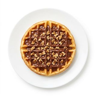 Gofre Chocolate Con Nueces