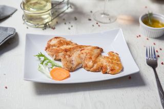 Meniu piept de pui la grătar, ciuperci sote