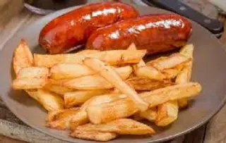 Sausages & Chips ( 2 Beef)