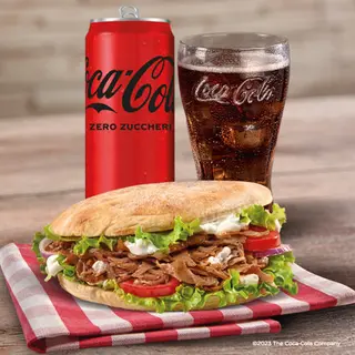 Piadina Kebab e Coca-Cola Zero Lattina 330ml