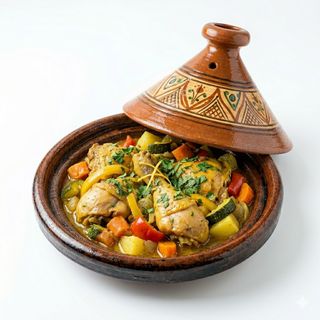 Tajine De Pollo Con Verdura