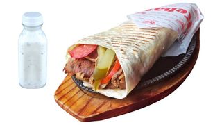 TORTILLA SHAWARMA WOŁOWA BIG WRAP + AYRAN
