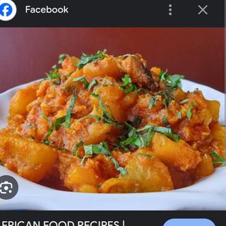 Porridge Potatoes + fish or beef 