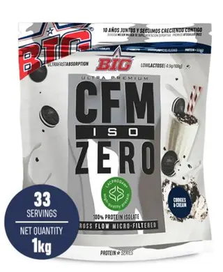 CFM ISO ZERO 100% Protein Isolate Cookies & Cream Big 1Kg. 