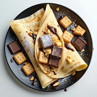 Crepes Snickers e croccantino