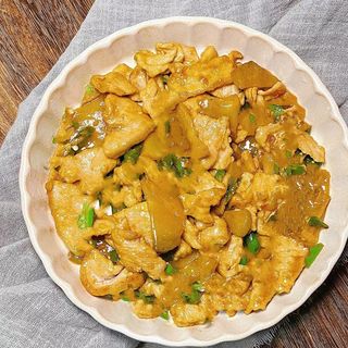 159 .Maiale con zazai di ciense榨菜炒猪肉