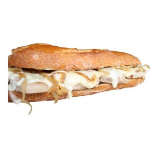 Bocadillo 1. Solomillo cerdo con queso Arzúa.