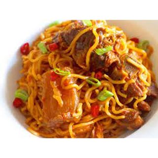 Stir fry spaghetti/ Pepper Sauce/ Turkey 
