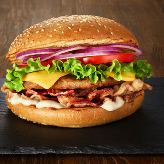 Burger porc la grill