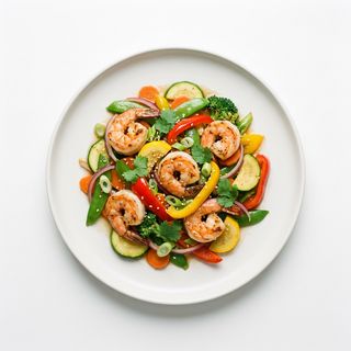 Gambas Con Verduras