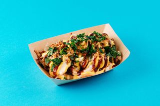 Смажена картопля з куркою (225г)