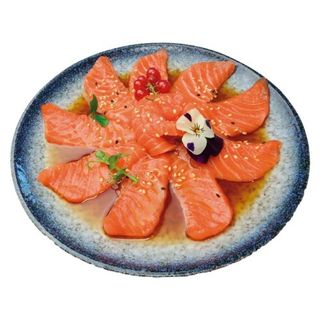 73. Carpaccio de salmón