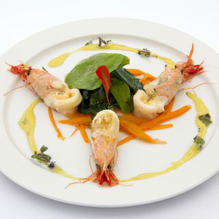 79 Gamberi con verdure miste